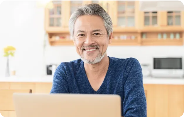 受講する40－60代の男性イメージ
